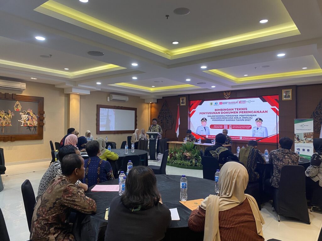 Bimbingan Teknis Penyusunan Dokumen Rencana Kerja Perangkat Daerah