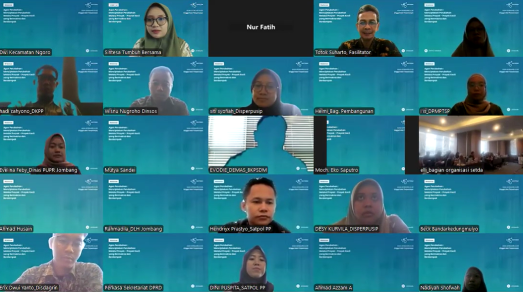 Webinar Menciptakan Perubahan Melalui Proyek Yang Berdampak dan Bermakna